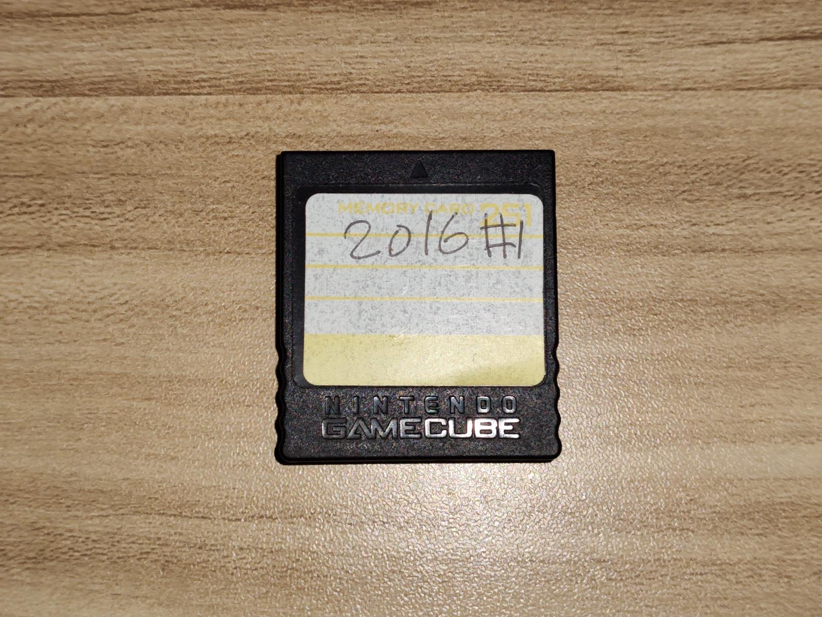 16MB 251 Block Memory Card Item only Gamecube