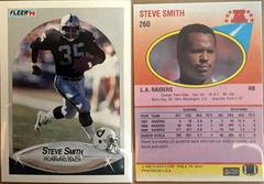 Steve Smith #260 Football Cards 1990 Fleer Prices