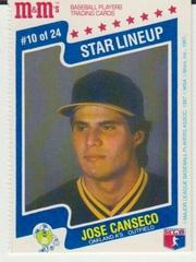 Jose Canseco [Perforated] Baseball Cards 1987 M & M's Prices