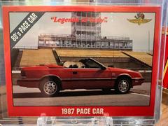 1987 Pace Car #54 Racing Cards 1992 Legends of Indy Prices