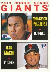 Francisco Peguero, Jean Machi #47 Baseball Cards 2013 Topps Heritage Prices