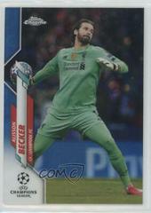 Alisson Becker [Blue Bubbles Refractor] #14 Soccer Cards 2019 Topps Chrome UEFA Champions League Prices