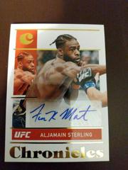 Aljamain Sterling [Gold] Ufc Cards 2022 Panini Chronicles UFC Signatures Prices