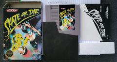 Box, Cartridge, Manual, Sleeve, And Styrofoam  | Skate or Die NES