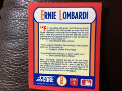 Ernie Lombardi #53 Baseball Cards 1990 Score Magic Motion Trivia Prices