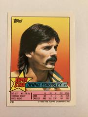Dennis Eckersley Baseball Cards 1989 Topps Stickercards Blank Back Prices