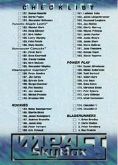 Checklist 122-175 #175 Hockey Cards 1996 SkyBox Impact Prices