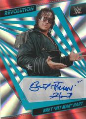 Bret 'Hit Man' Hart [Sunburst] #AG-BHT Wrestling Cards 2022 Panini Revolution WWE Autographs Prices