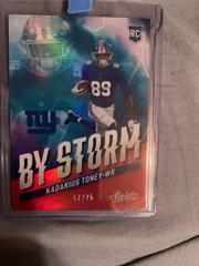 Kadarius Toney [Red] #BST-10 Football Cards 2021 Panini Absolute By Storm Prices