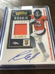 KJ Hamler [Autograph] #RTS-KJH Football Cards 2020 Panini Contenders Rookie Ticket Swatches Prices