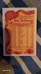 Back  | Eric Dickerson Football Cards 1989 Topps 1000 Yard Club