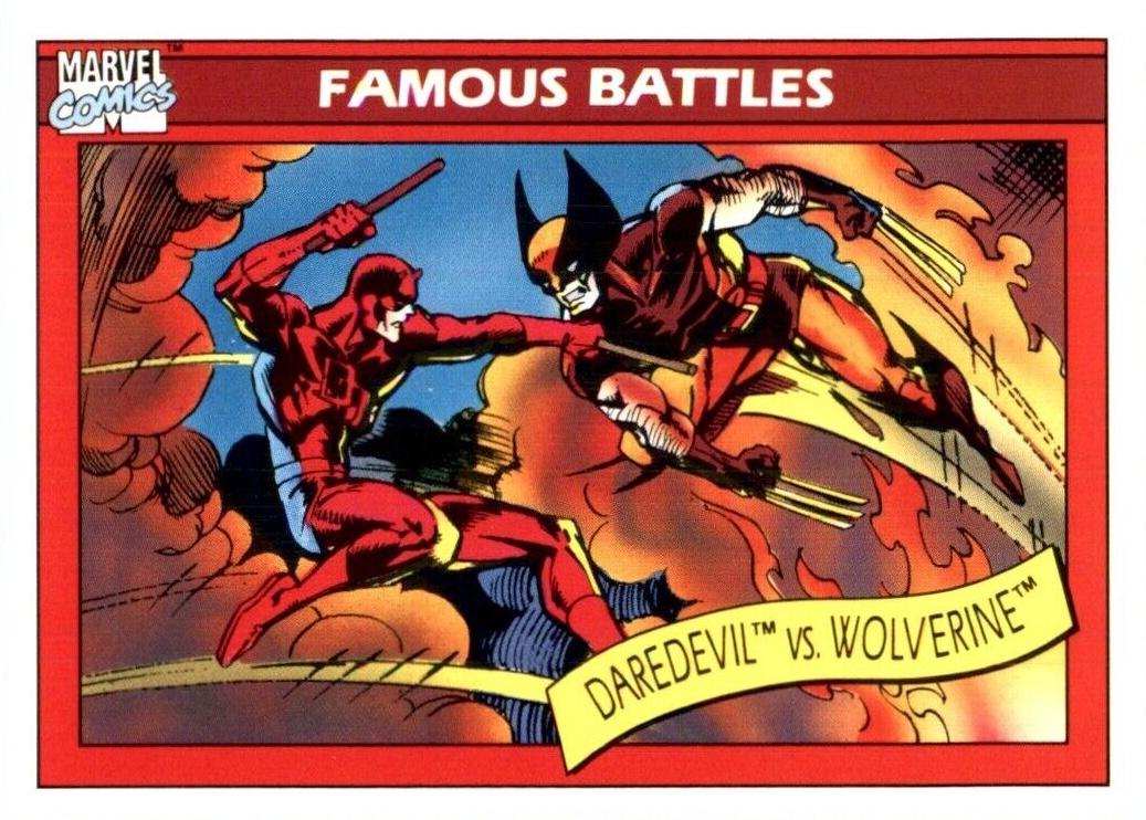 Daredevil vs. Wolverine #109 Marvel 1990 Universe