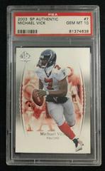 Michael Vick #7 Football Cards 2003 SP Authentic Prices