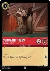 Sergeant Tibbs - Courageous Cat #124 Lorcana First Chapter Prices