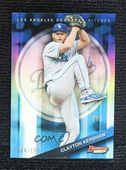 Clayton Kershaw [Blue Refractor] #100 Baseball Cards 2015 Bowman's Best Prices