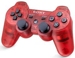 Controller - Isometric View | Dualshock 3 Controller Clear Red Playstation 3