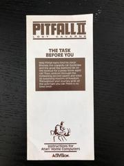 Manual | Pitfall II Lost Caverns Atari 400