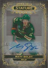 Matt Boldy [Autograph] #101 Hockey Cards 2022 Upper Deck Stature Prices