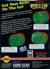 World Cup Soccer - Back | Tengen World Cup Soccer Sega Game Gear