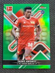 Taiwo Awoniyi [Green] Soccer Cards 2021 Topps Finest Bundesliga Prices