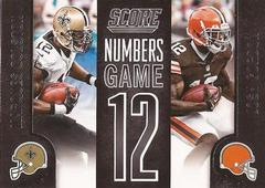 Marques Colston, Josh Gordon #NG11 Football Cards 2014 Panini Score Numbers Game Prices