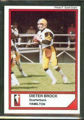 Dieter Brock Football Cards 1984 Jogo CFL Prices
