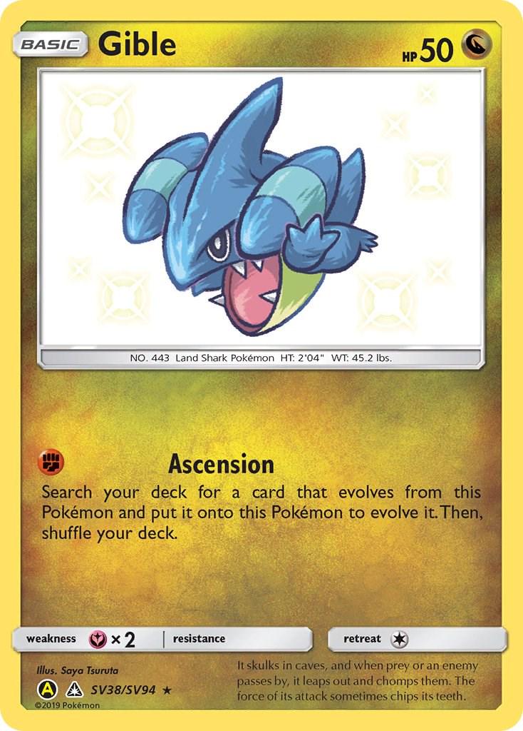 Gible #SV38 Pokemon Hidden Fates