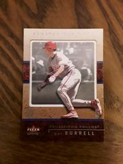 Pat Burrell Baseball Cards 2003 Fleer Genuine Prices