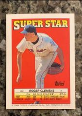 Back | Alvin Davis, Roger Clemens Baseball Cards 1988 Topps Stickercard