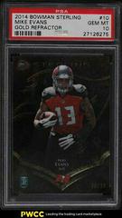Mike Evans [Gold Refractor] Football Cards 2014 Bowman Sterling Prices