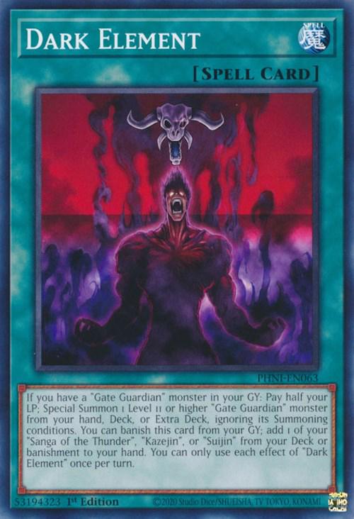 Dark Element PHNI-EN063 YuGiOh Phantom Nightmare