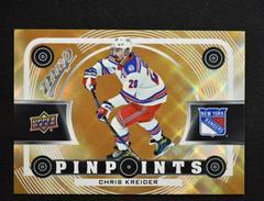 Chris Kreider [Gold] Hockey Cards 2022 Upper Deck MVP Pinpoints Prices