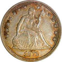 1871 CC Coins Seated Liberty Quarter Prices