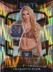 Charlotte Flair [Flash Prizm] #10 Wrestling Cards 2022 Panini Select WWE Championship Prices