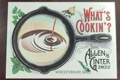 Front Of Card | Worcestershire Sauce Baseball Cards 2022 Topps Allen & Ginter What’s Cookin’