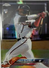 Ronald Acuna Jr. [Refractor] Baseball Cards 2018 Topps Chrome Prices