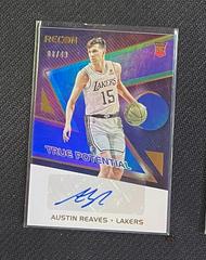 Austin Reaves [Blue] Basketball Cards 2021 Panini Recon True Potential Signatures Prices