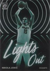 Nikola Jokic #5 Basketball Cards 2022 Panini Donruss Optic Lights Out Prices
