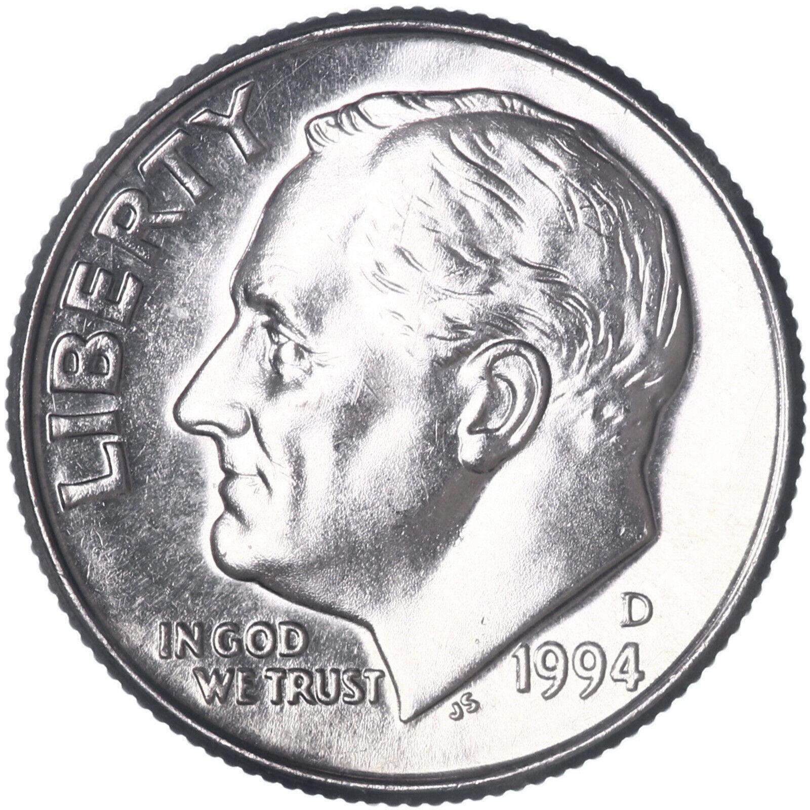 1994 D Coins Roosevelt Dime