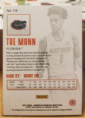 Back | Tre Mann Basketball Cards 2021 Panini Chronicles Draft Picks