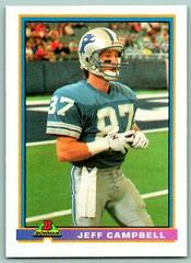 Jeff Campbell #145 Football Cards 1991 Bowman Prices