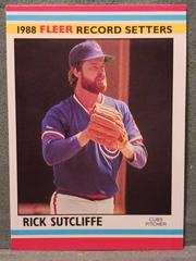 Rick Sutcliffe Baseball Cards 1988 Fleer Record Setters Prices
