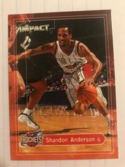 Shandon Anderson Basketball Cards 1999 SkyBox Impact Prices