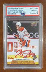 Connor McDavid [Red Ink] #CS-CM Hockey Cards 2020 Upper Deck Clear Cut Canvas Signatures Prices