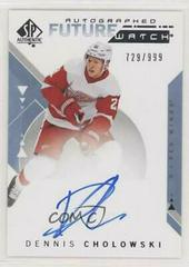 Dennis Cholowski [Autograph] #213 Hockey Cards 2018 SP Authentic Prices