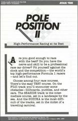 Pole Position II - Manual | Pole Position II Atari 7800