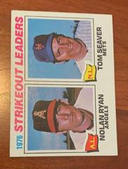 Strikeout Leaders [N. Ryan, T. Seaver] Baseball Cards 1977 Topps Prices