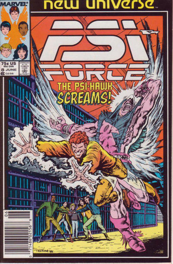 PSI-Force [Newsstand] #8 (1987) Comic Books Psi-Force