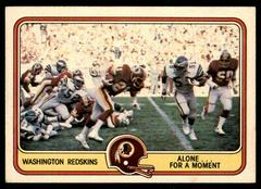 Washington Redskins [Alone... for A Moment] #55 Football Cards 1981 Fleer Team Action Prices