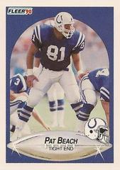 Pat Beach Football Cards 1990 Fleer Prices